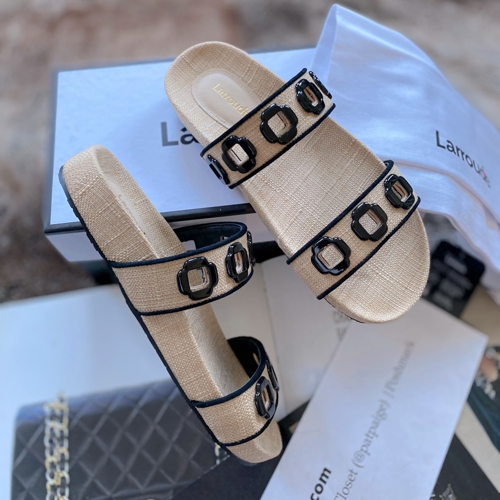 Larroudé Milan Flat Mule